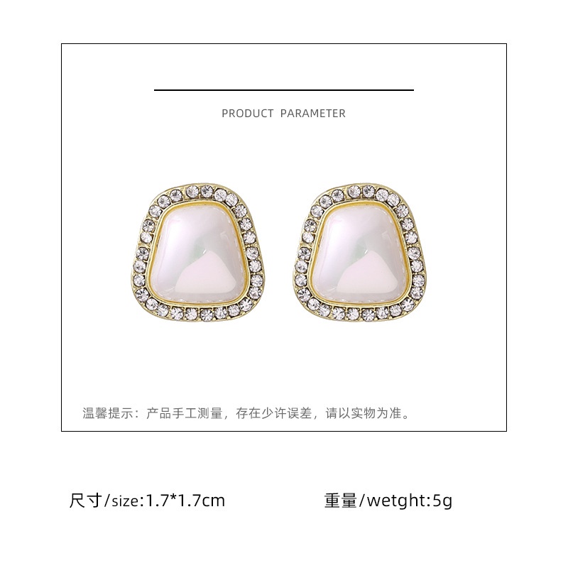 Korea Baroque vintage mutiara Mabe anting-anting wanita anting-925 perak anting-anting anting-anting