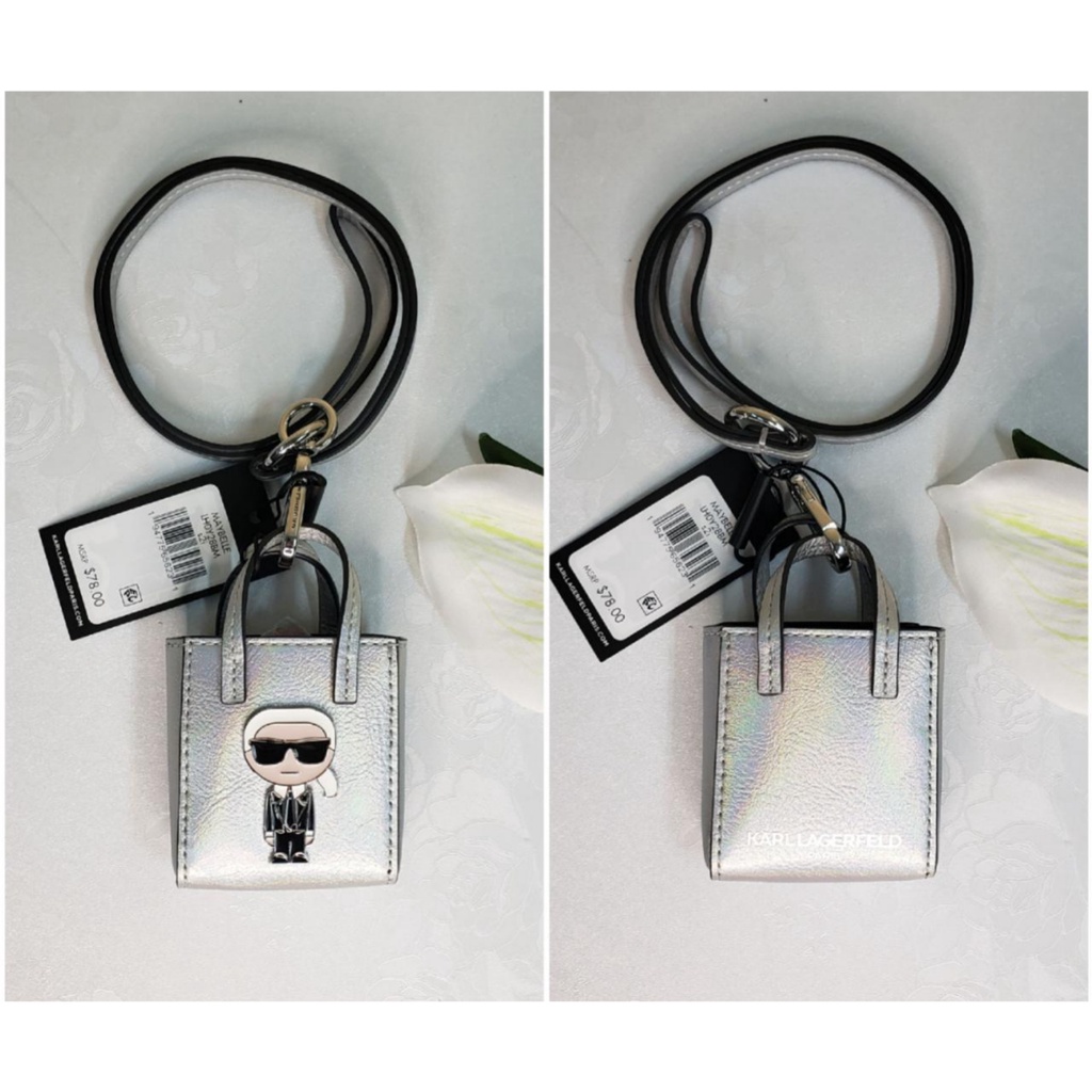

Lanyard KL Maybelle Mini Bag on Lanyard silver sz 6.5x7.5x3cm