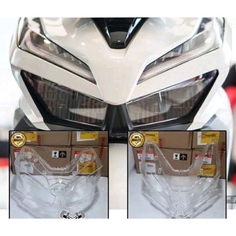 kaca  mika lampu depan honda vario new 2019 2021 original
