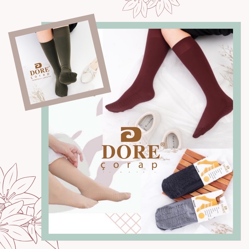Kaos Kaki Turki DORE Original 🇹🇷 (Turkish Socks) Kaos Kaki Rasa Stocking