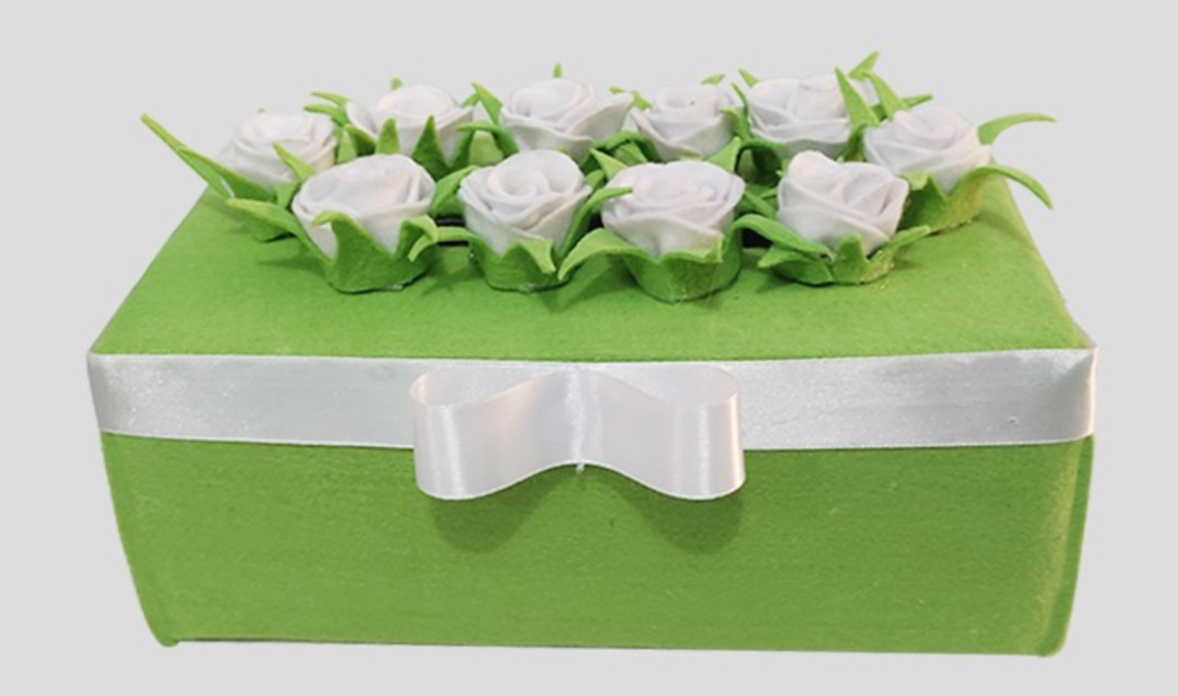 Tempat Tisu Bunga / Tempat Tissue Bunga / Kotak Tisu Bunga / Tempat Tissue Bunga