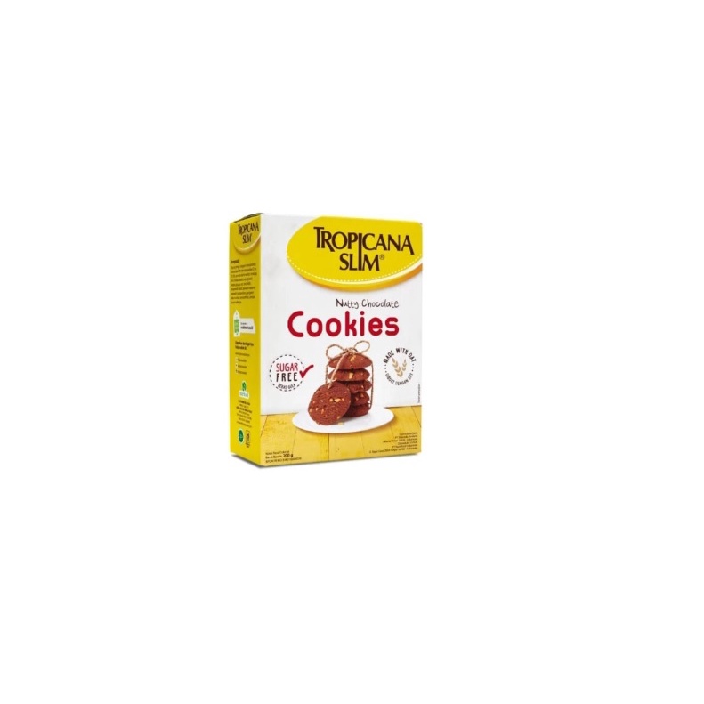 

Tropicana SLim Nutty Chocolate Cookies Sugar Free 200 gr