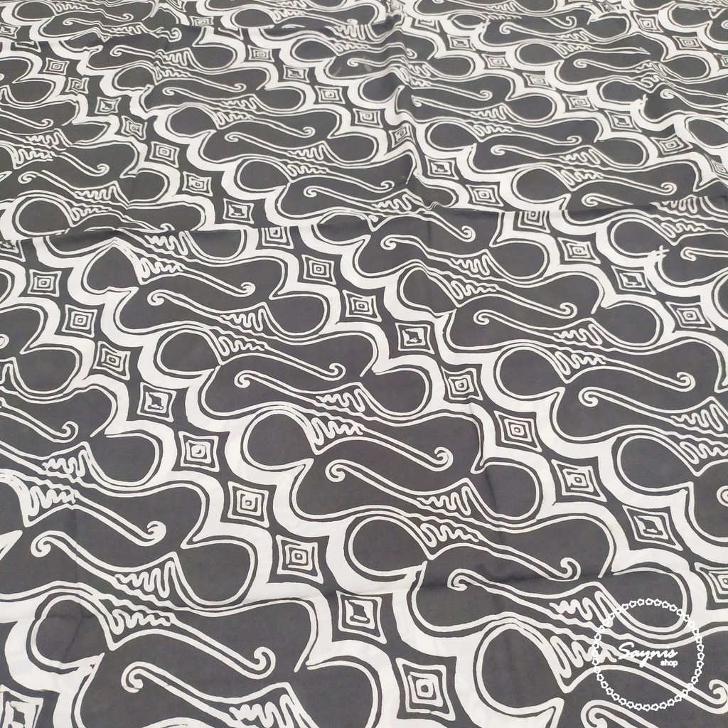 Kain Batik Puspa Kencana - Motif Parang - Warna Abu-abu