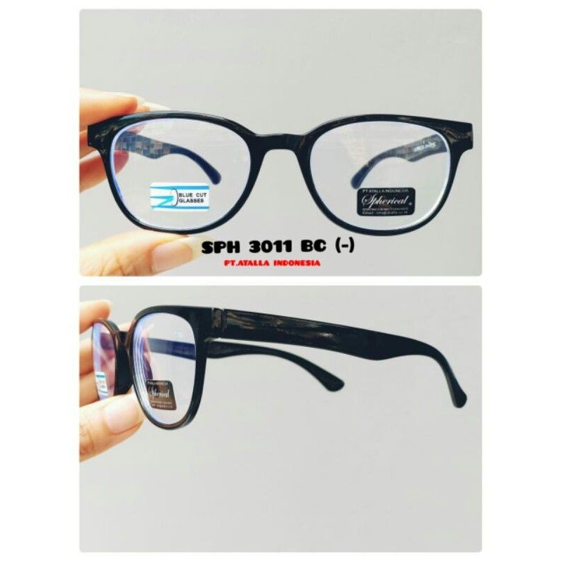 kacamata minus antiradiasi model kotak kecil sph 3011