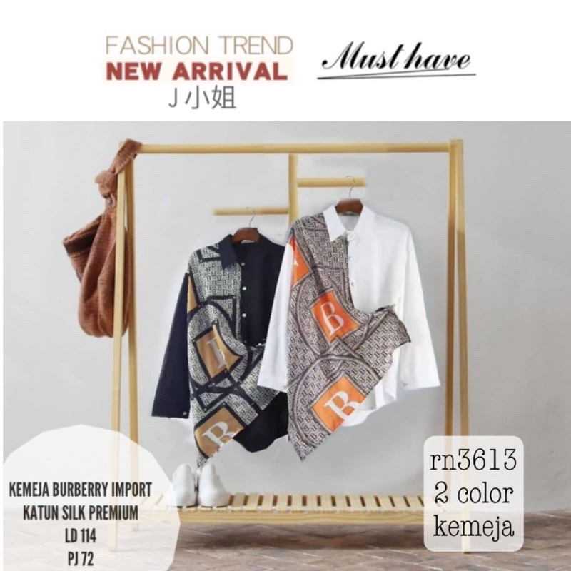 kemeja burberry import