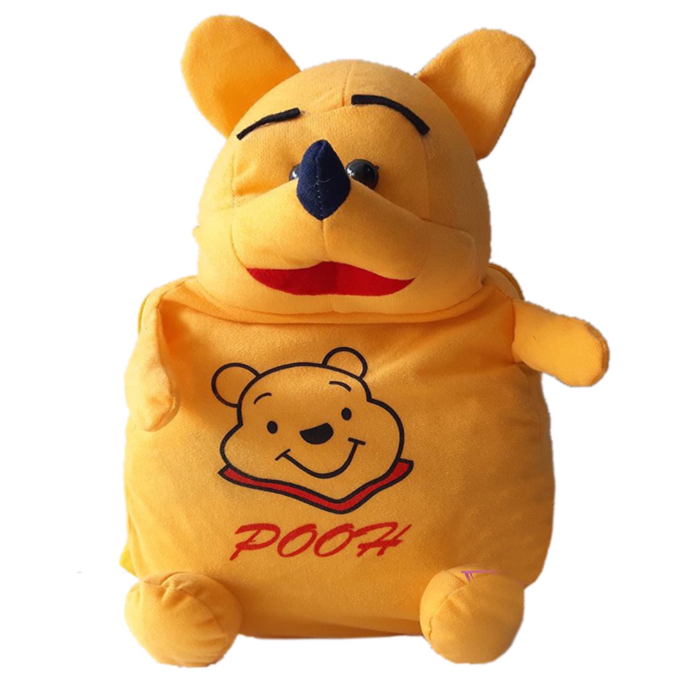 Tas Anak TK laki laki Karakter Spiderman Tas Boneka PAUD Perempuan Boba Pooh Tas Gendong mini Bulu