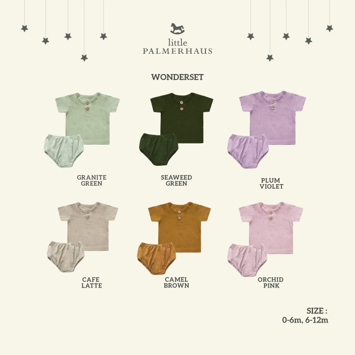 PROMO 7.7 PROMO BAJU LEBARAN LITTLE PALMERHAUS WONDERSET BABY PALMERHAUS SETELAN BAYI 0-12 bulan