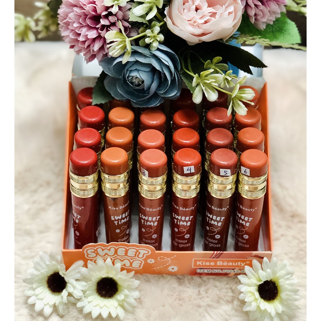 COD/KISS BEAUTY SWEET TIME 70045-03/PAKET 1 BOX BISA PILIH WARNA/LIPGLOSS/LIP CREAM/LIP MATTE/LIP TI