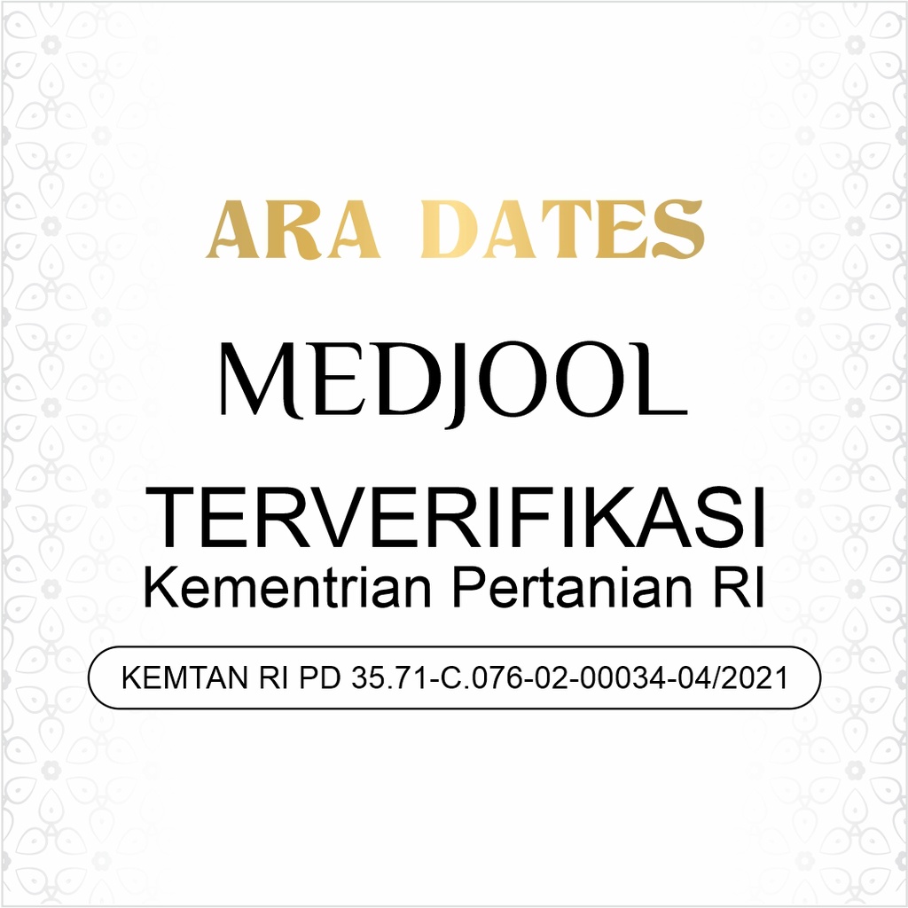 Kurma Medjool 700gr ARA DATES Resmi KEMENTRIAN Kemasan Bucket Cocok Untuk Oleh Oleh