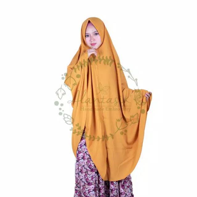 Alantasik - jilbab syari wollycrepe super jumbo XXL pet antem / R.17/R.18