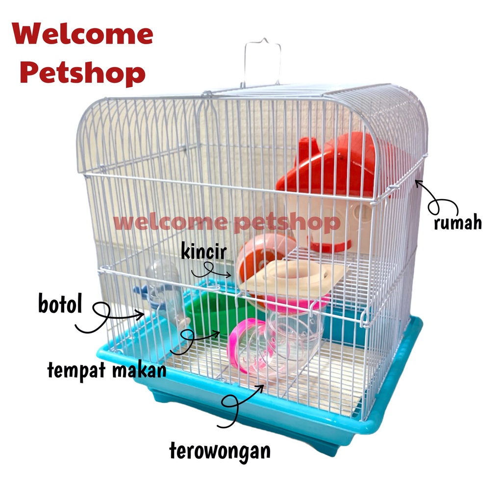 Kandang RS562 Hamster / Kandang Hamster / Rumah Hamster / Medium Size