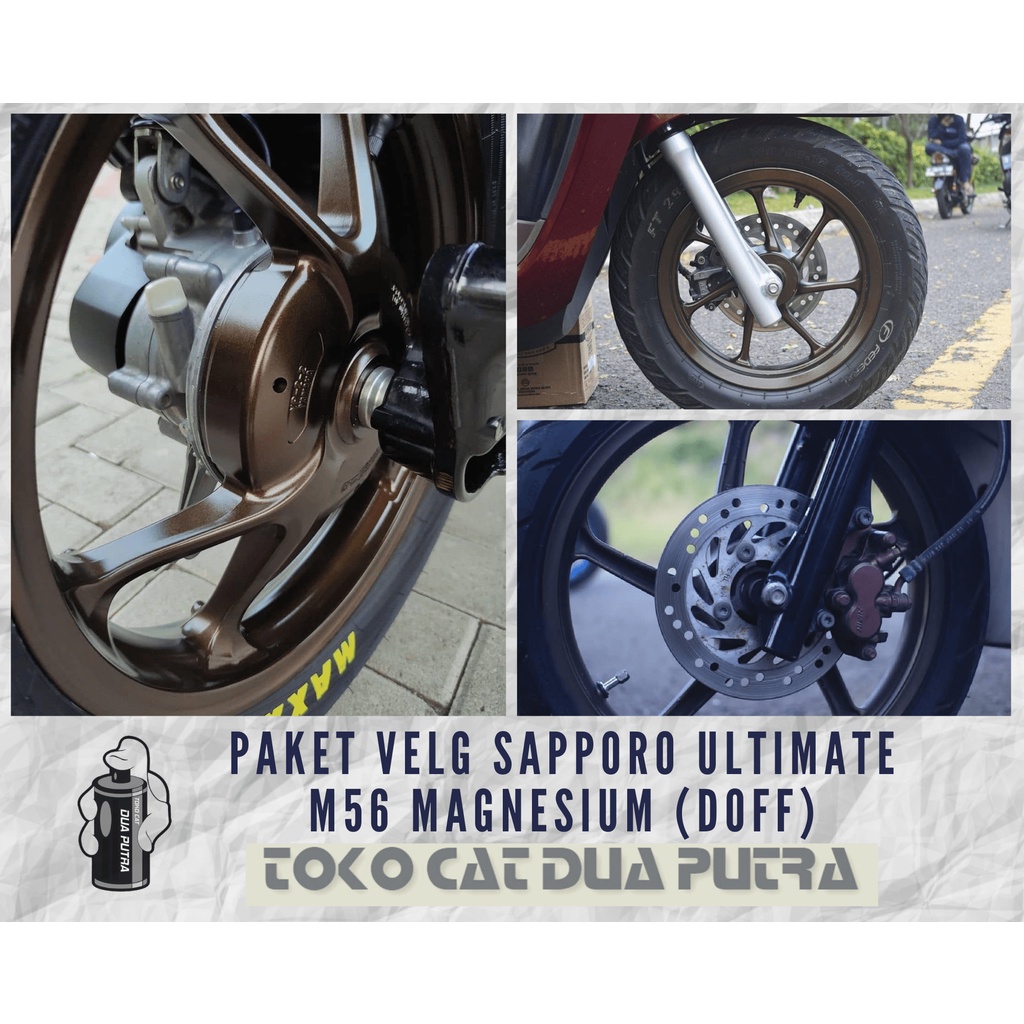 Paket Cat Velg Sapporo Ultimate M56 Magnesium (Doff)