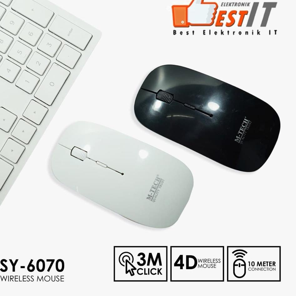 Produk Viral Mouse Wireless PC Komputer Laptop Mtech 6070 Mouse Wireless