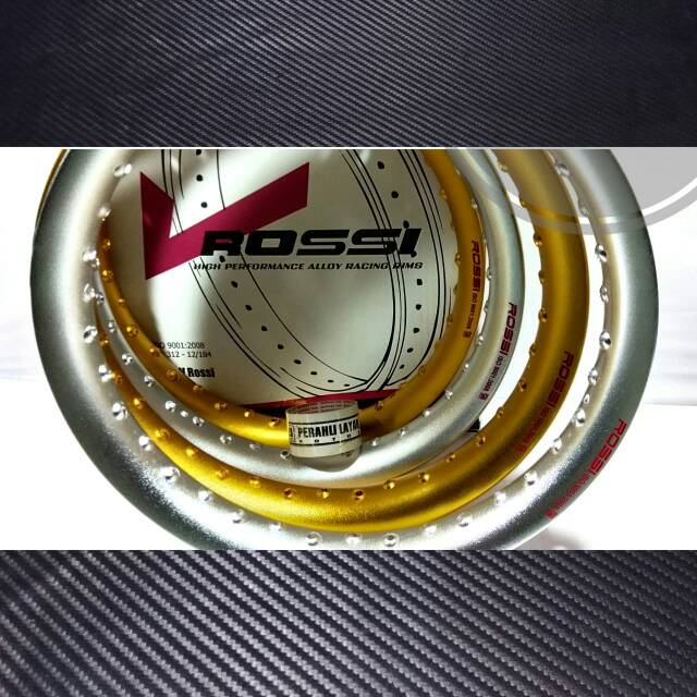 Velg pelek rosi type U shape U blast ukuran 160 215 dan 185 warna gold atau silver