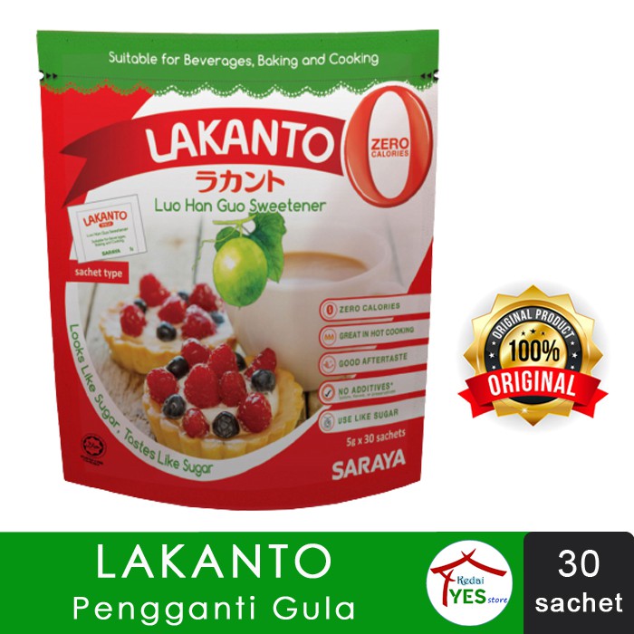 

LAKANTO Luo Han Guo Sweetener / Keto Gula Pengganti