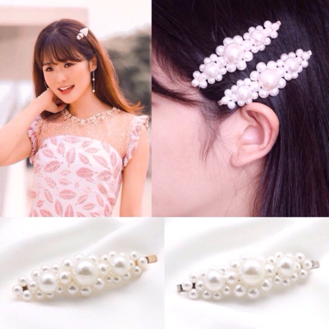 READY STOCK Flower Pearl Hair Clip Korean Hairpin READY STOCK Flower Pearl Hair Clip Korean Hairpin