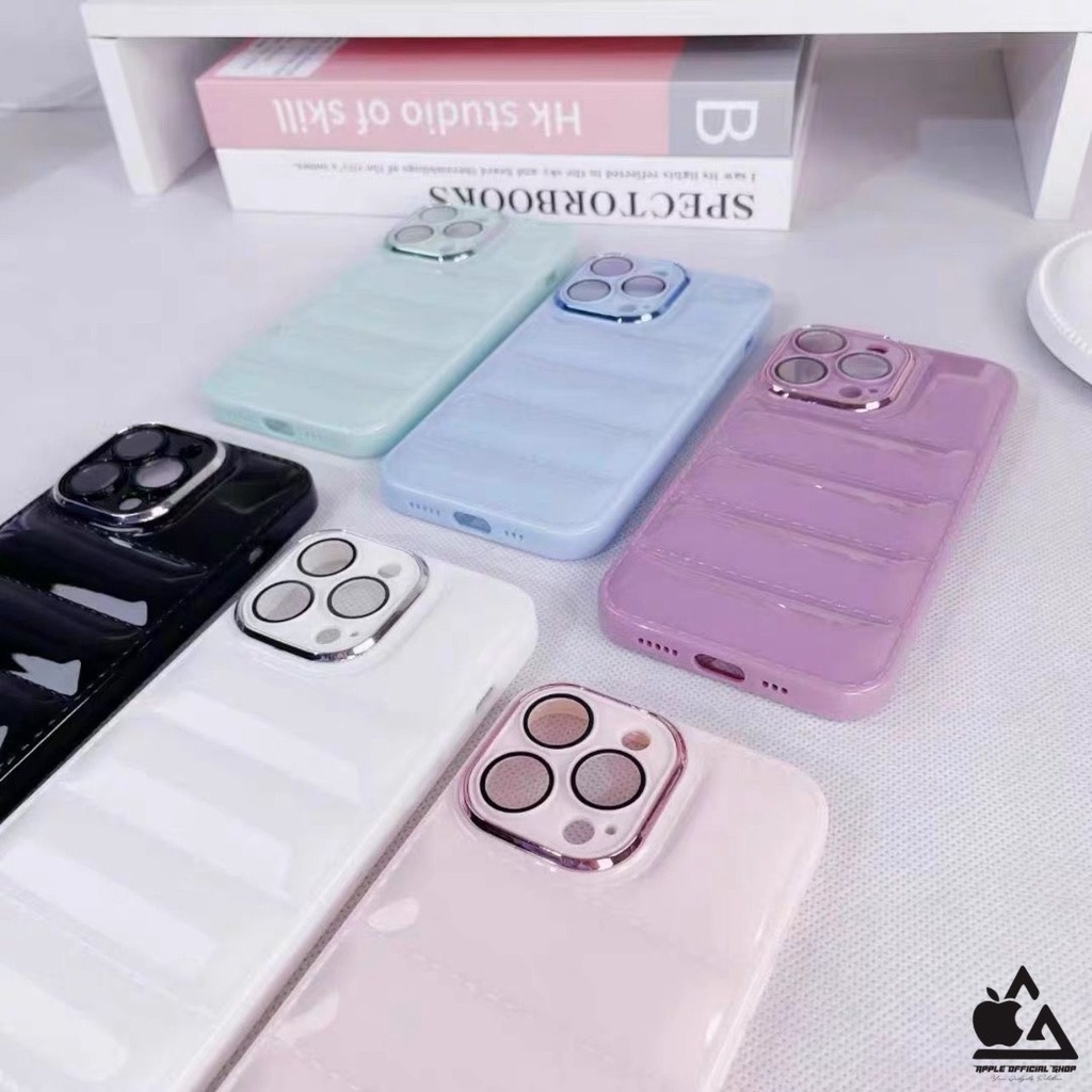 Softcase 3D AIR PILLOW  KOREAN Lensa Kamera iPhone 13 PRO MAX 12 PRO MAX 11 PRO MAX XR X XS MAX 7 7+ 8 8+ SE 2 3 Soft Case Jacker Air Puff Bantal SILIKON MEWAH Camera Protection