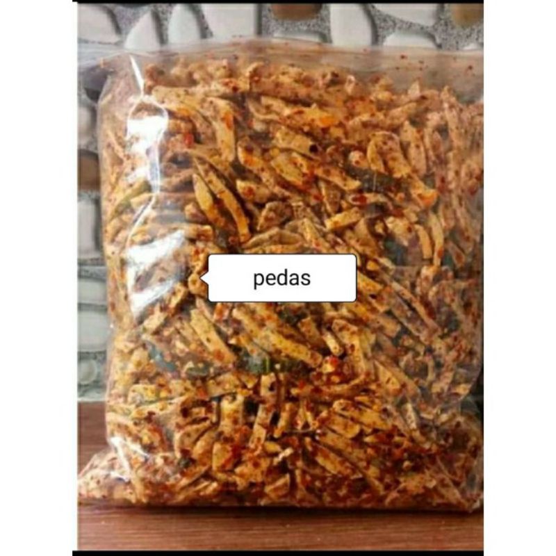 

[ Hayochips ] 500gram basreng / baso goreng original pedas daun jeruk SNACKS PEDAS