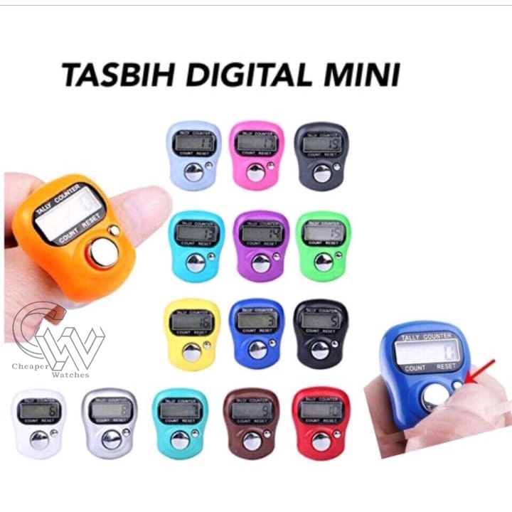 Cheaper-Alat Hitung Tasbih Digital  Jari Tally Finger Led