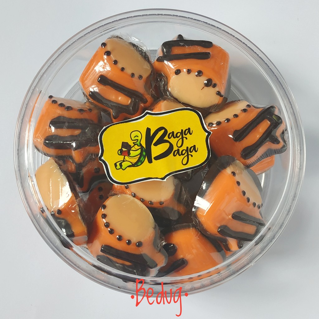 

Coklat bedug 200gr Premium ad DINKES ,HALAL- cokelat karakter praline toples kiloan beduk