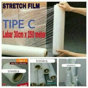 

Plastik Stretch Film / Strech Film Wrapping Segel Shrink 30Cm X 250Mtr