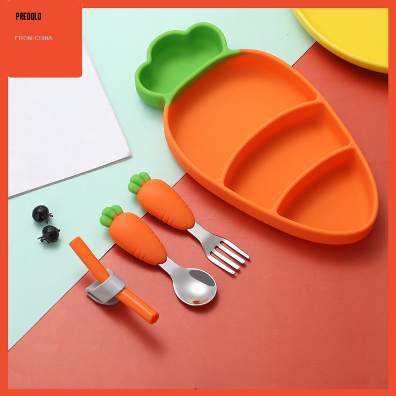 [In Stock] 4Pcs/Set Heat-resistant Kids Tableware Set Toddlers Food Bowl Tableware