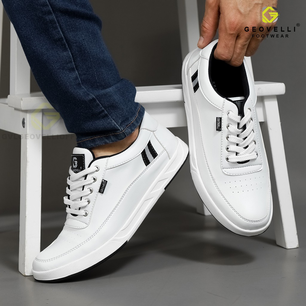 Geovelli Store Sneakers Pria Putih Sepatu Sneaker Pria Sepatu Sneaker Pria Sepatu Santai Pria Sepatu Kasual