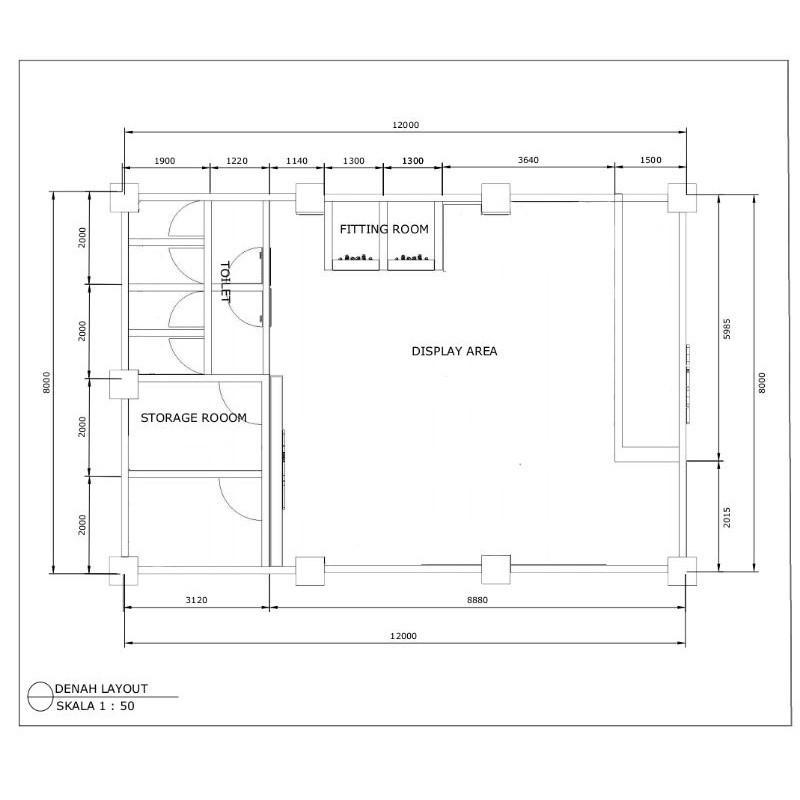 Jasa Gambar Denah layout digital