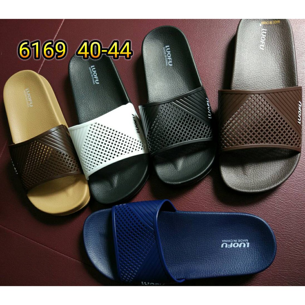 e6169k4f sandal pria luofu karet import sendal cowok