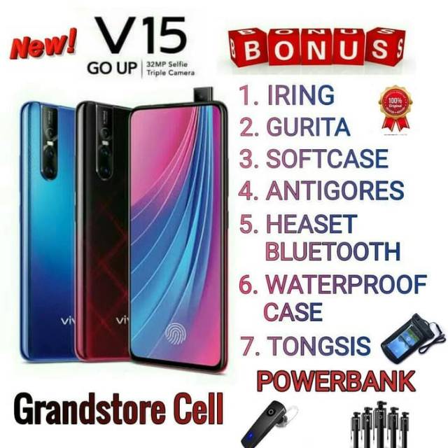 VIVO V15 RAM 6/64 GB | VIVO V 5 RAM 6/128 GB GARANSI RESMI VIVO INDONESIA