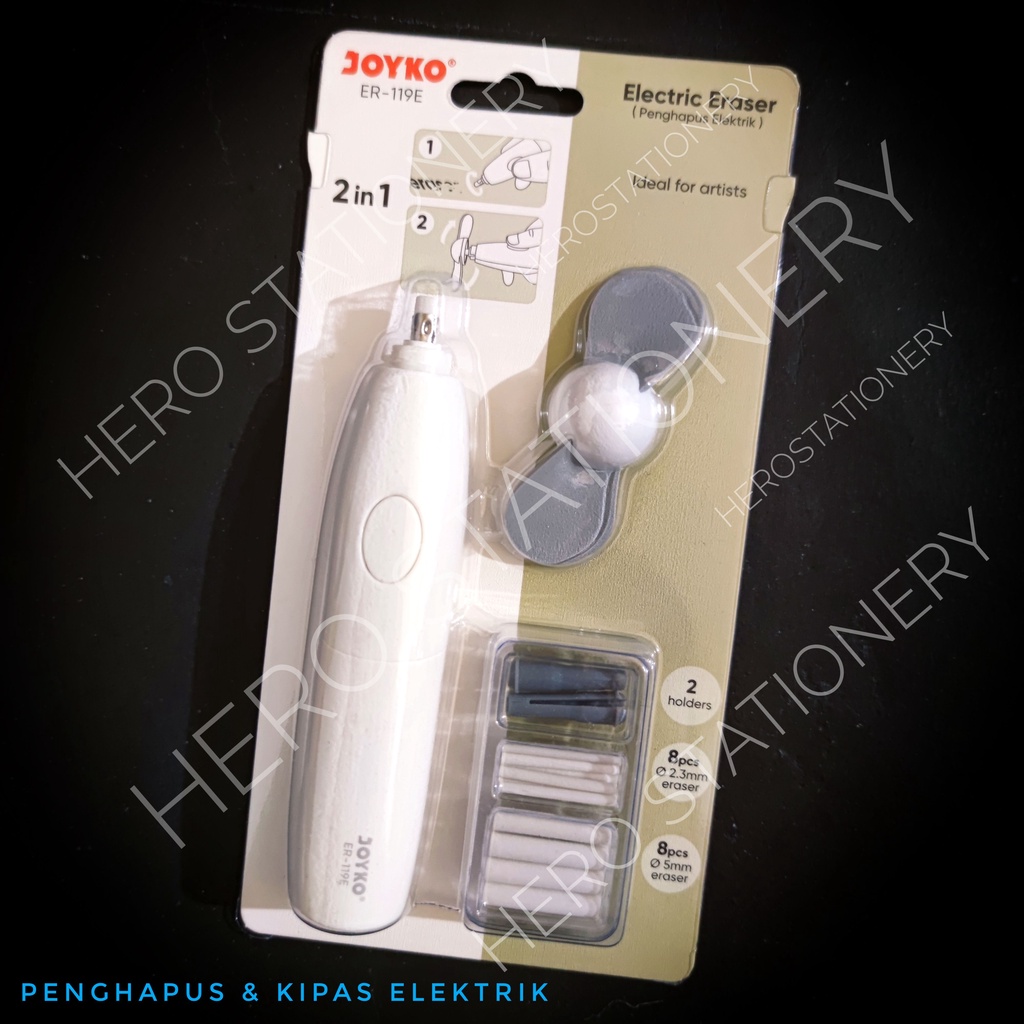 

Penghapus dan kipas elektrik electric eraser and fan joyko ER-119E