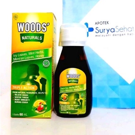 WOODS' Naturals Plus Honey 60 ml / Wood's / Wood's / Sirup Obat Batuk Herbal