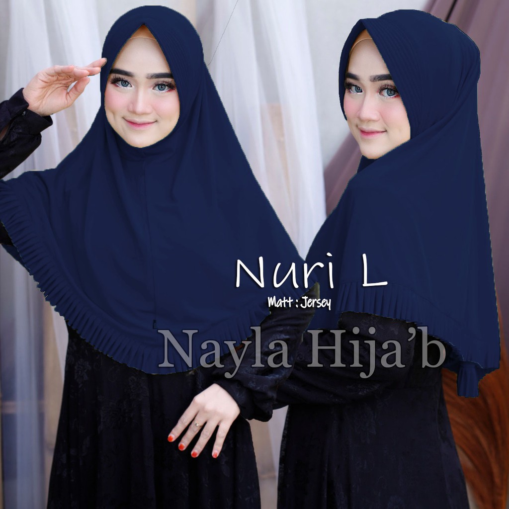JILBAB INSTAN JERSEY TERBARU HIJAB BERGO NURI L NAYLA HIJAB