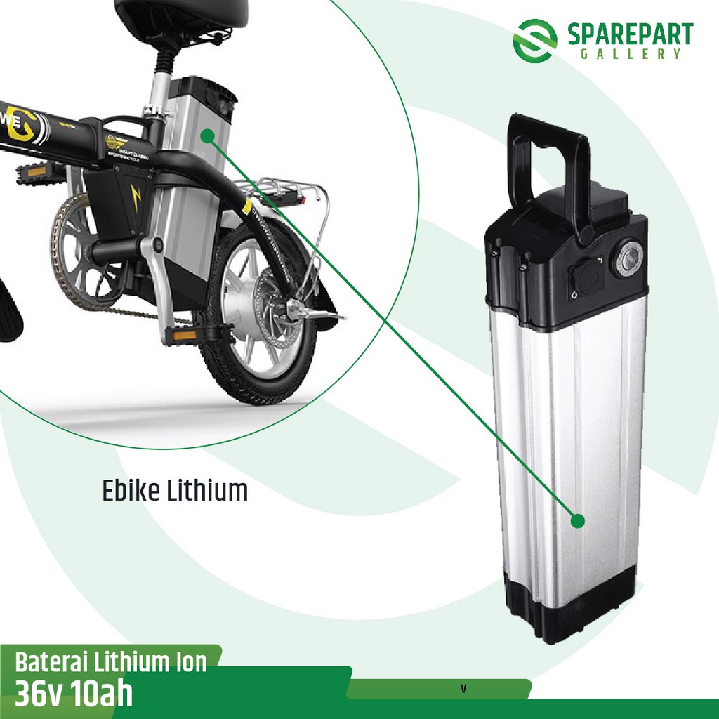 Jual Aki Baterai Lithium Ion 24v10Ah sepeda listrik Indonesia|Shopee