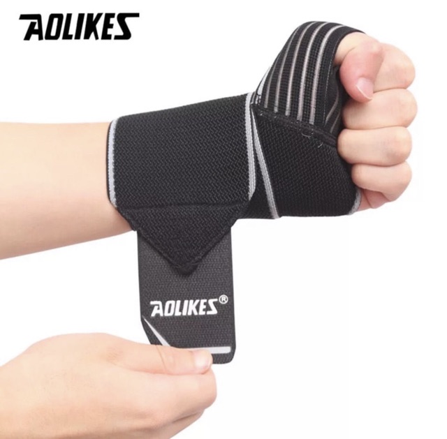 1540 AOLIKES HOOK WRIST WRAP BAND STRAP SUPPORT SARUNG TANGAN GLOVE