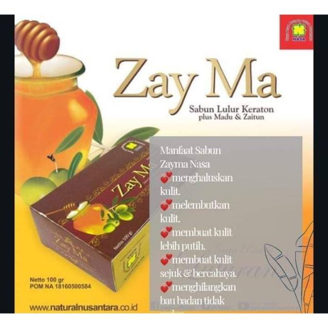 Sabun Lulur Plus Zaitun & Madu/ZAYMA/zayma nasa/sabun zayma