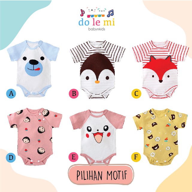 Jumper Bayi Pendek Perempuan Laki Laki Jumper Bayi Segitiga Jumpsuit Bayi Pendek-2