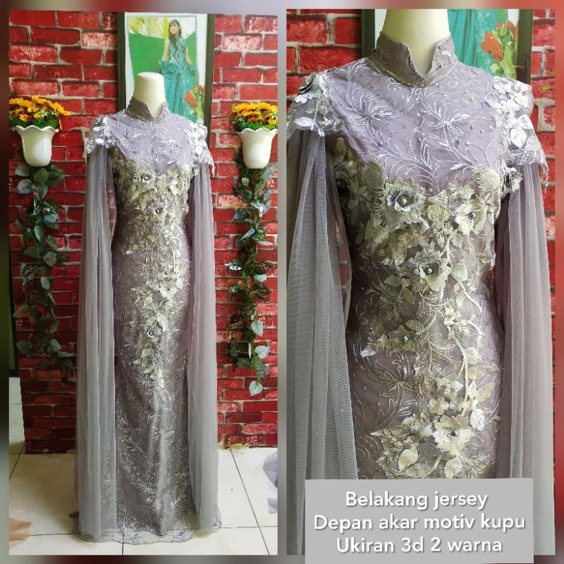 Baju penyanyi/Baju singer/Gaun penyanyi/akar duyung silver tile mutiara
