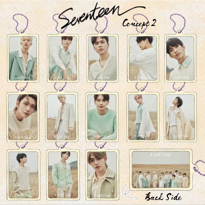 Seventeen Darling Acrylic Clear Keychain Gantungan Kunci Akrilik