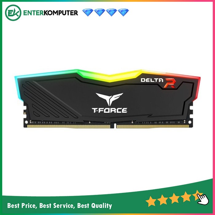 Team Delta DDR4 RGB PC28800 3600Mhz 8GB - Black Heatspreader / RA&lt; 8GB