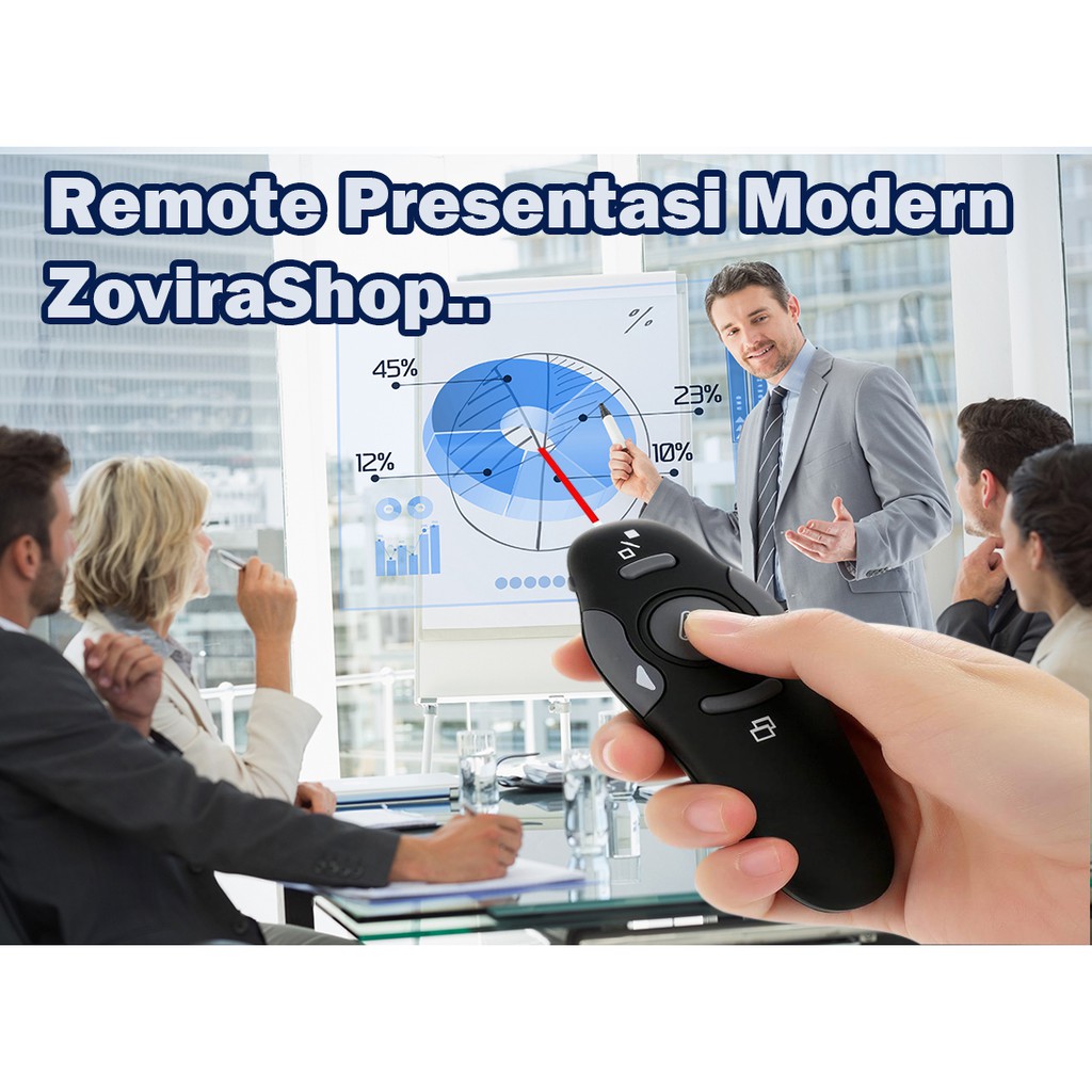 Wireless USB Power Point Remote Presentasi Modern