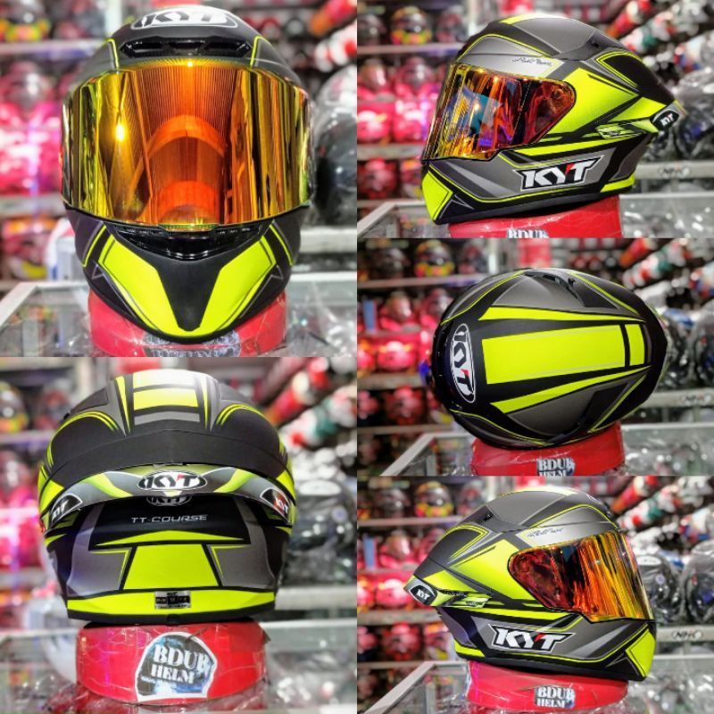 VISOR KACA HELM KYT TTCOURSE | IRIDIUM | VISOR CUSTOM TT COURSE MURAH