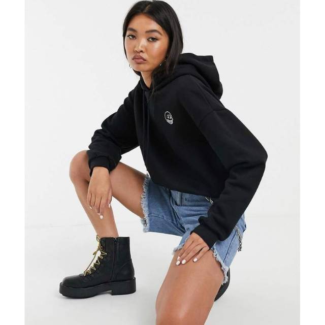 Cheap Monday tiny skull hoodie ORIGINAL 100%