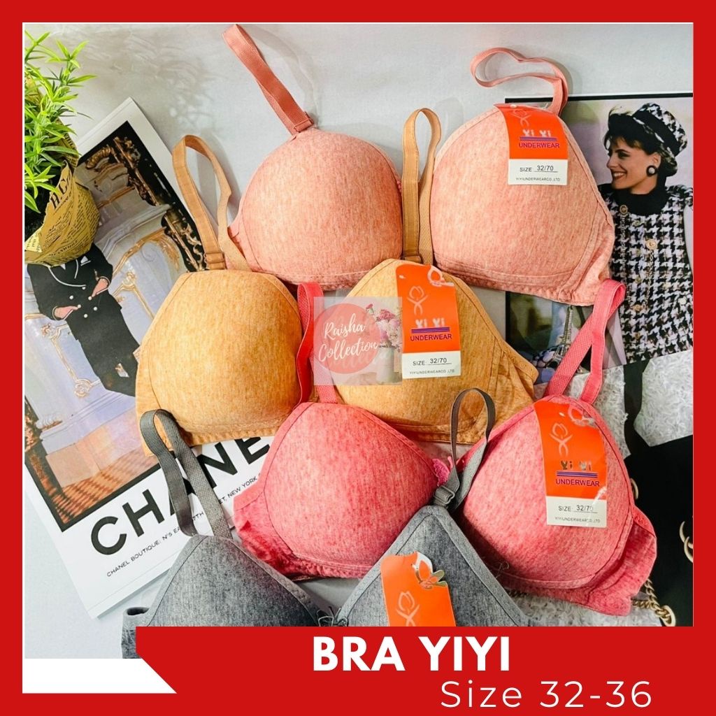 RC BH Bra Yiyi Busa Tipis Tanpa Kawat Import Berkualitas