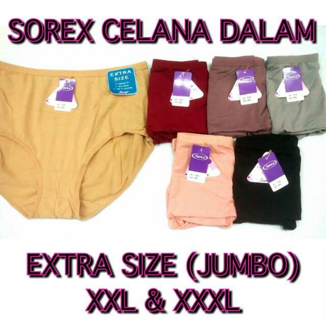 Celana Dalam Wanita JUMBO Sorex 1248 CD Wanita Big Size Underwear sz EQL QQL QXL