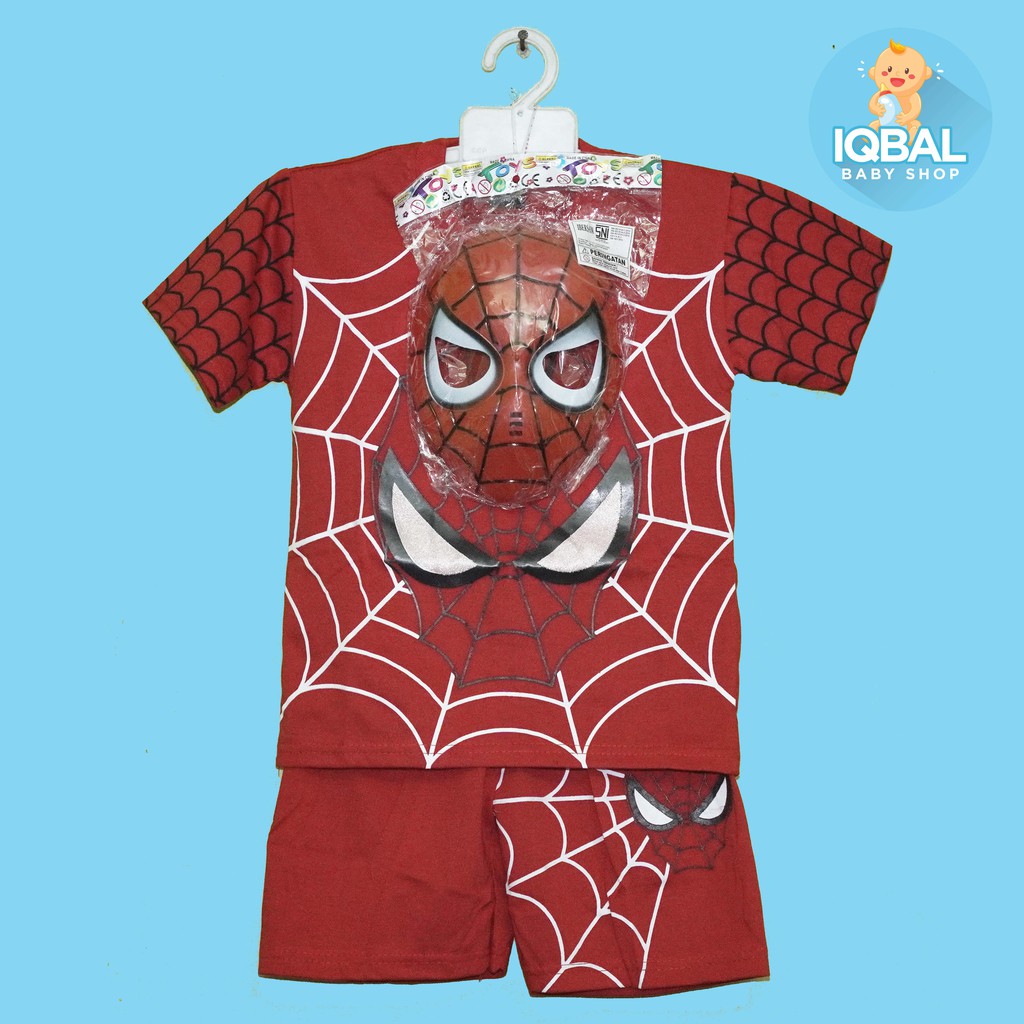 Baju anak Spiderman setelan anak spiderman kostum anak Baju anak Spiderman setelan anak spiderman kostum anak