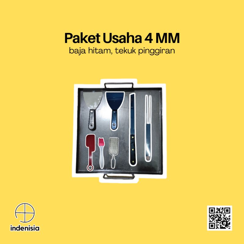 (TEKUK) PAKET USAHA WAJAN ROTI BAKAR 4 MM / WAJAN CUMI/GURITA/ WAJAN BAJA / WAJAN TEBAL 4MM / WAJAN 