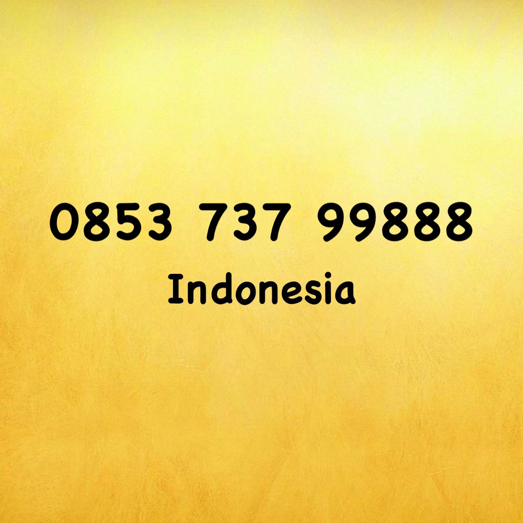 Nomor Cantik Kartu AS Triple A - 888 - 9888 - 988 - 0853 737 99888