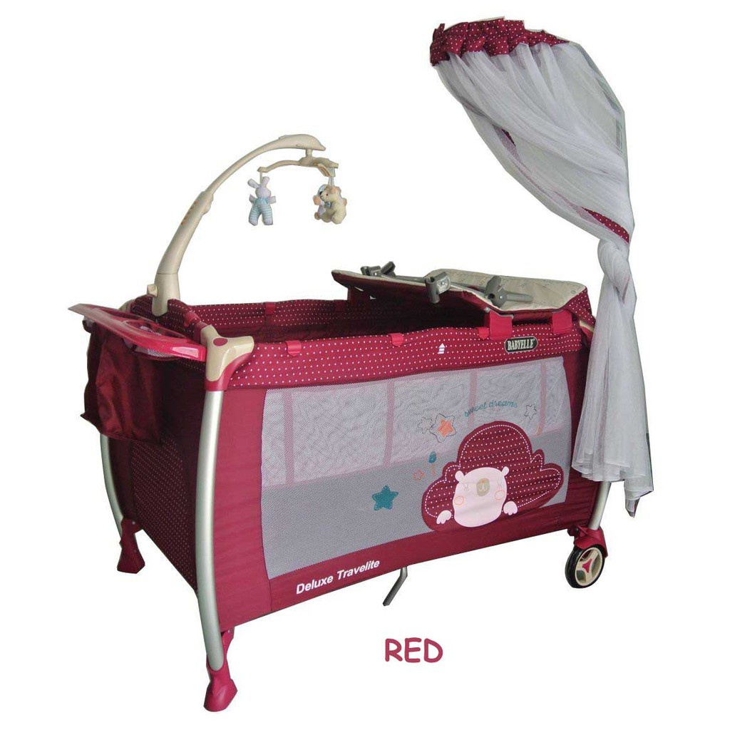 Baby Elle Baby Box 9A89XLR / Boks Bayi / Ranjang Tempat Tidur Bayi - Red