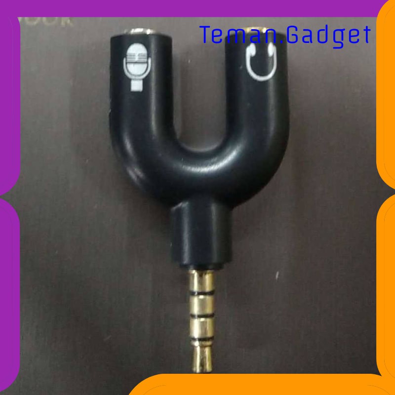 TG-AI209 TAFFSTUDIO SPLITTER AUDIO SHAPE U 3.5MM KE HEADPHONE &amp; MIC - K0650